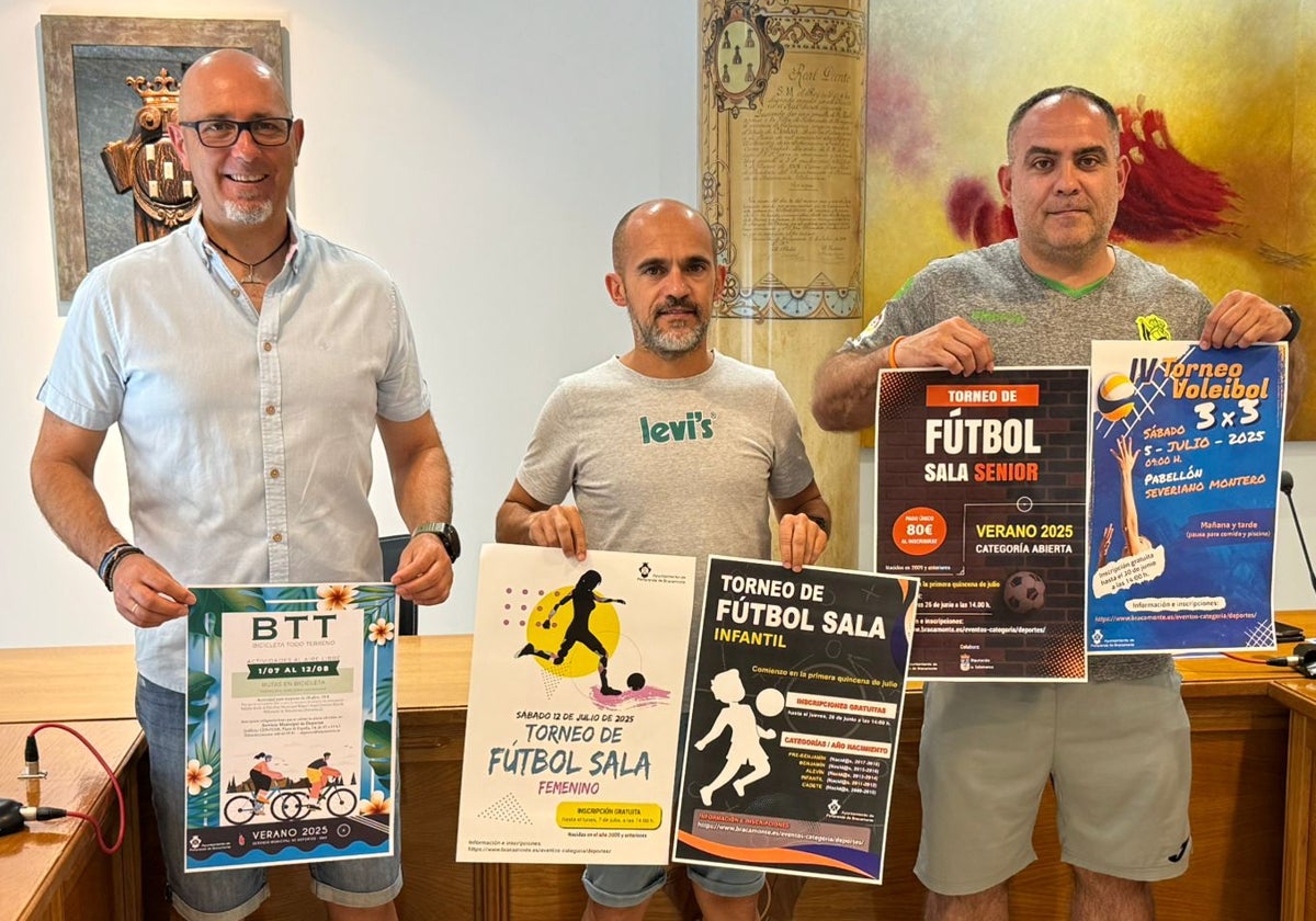 Ángel García, Pedro José Pérez y Jorge García.