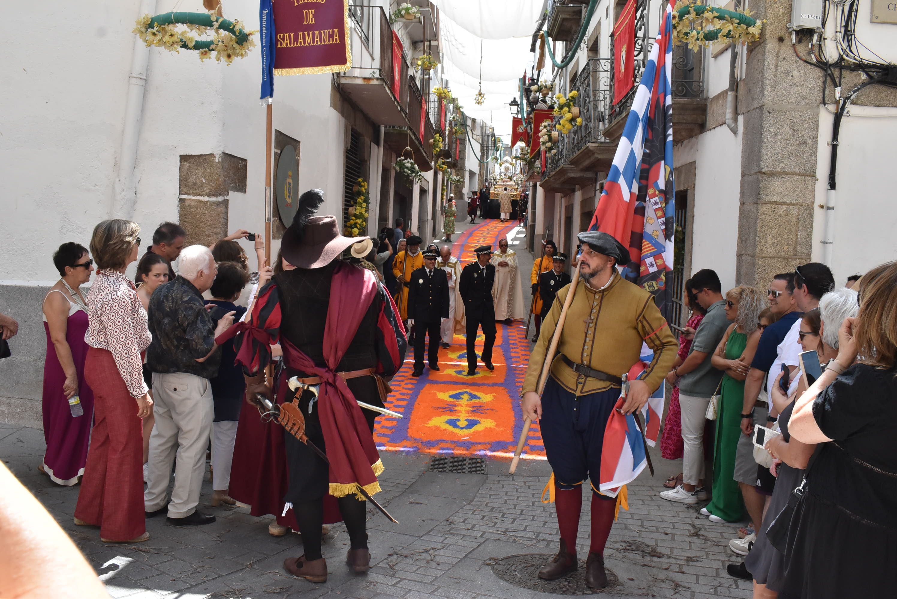 Béjar cumple un año más con la procesión del Corpus Christi como Fiesta de Interés Turístico Internacional
