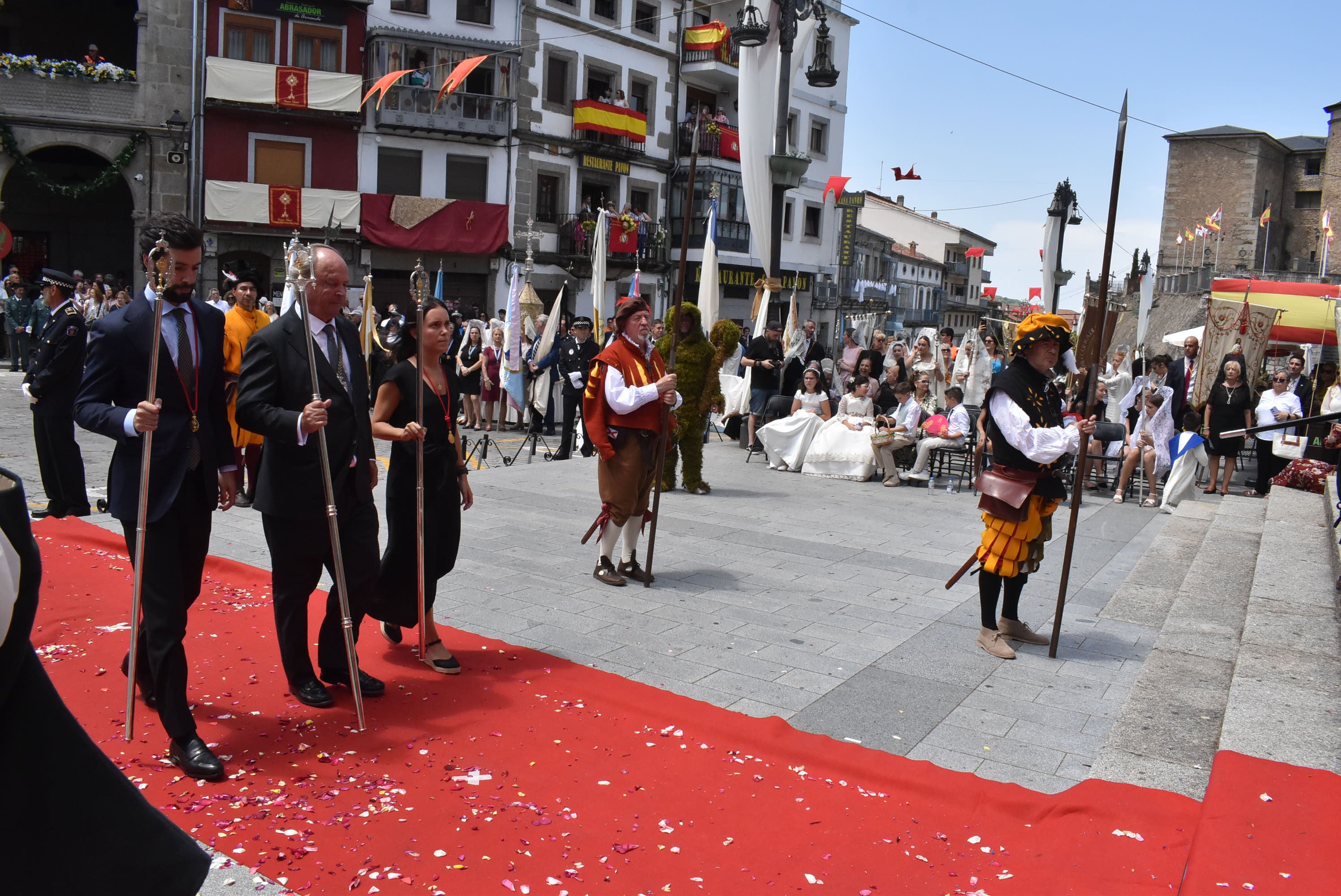 Béjar cumple un año más con la procesión del Corpus Christi como Fiesta de Interés Turístico Internacional