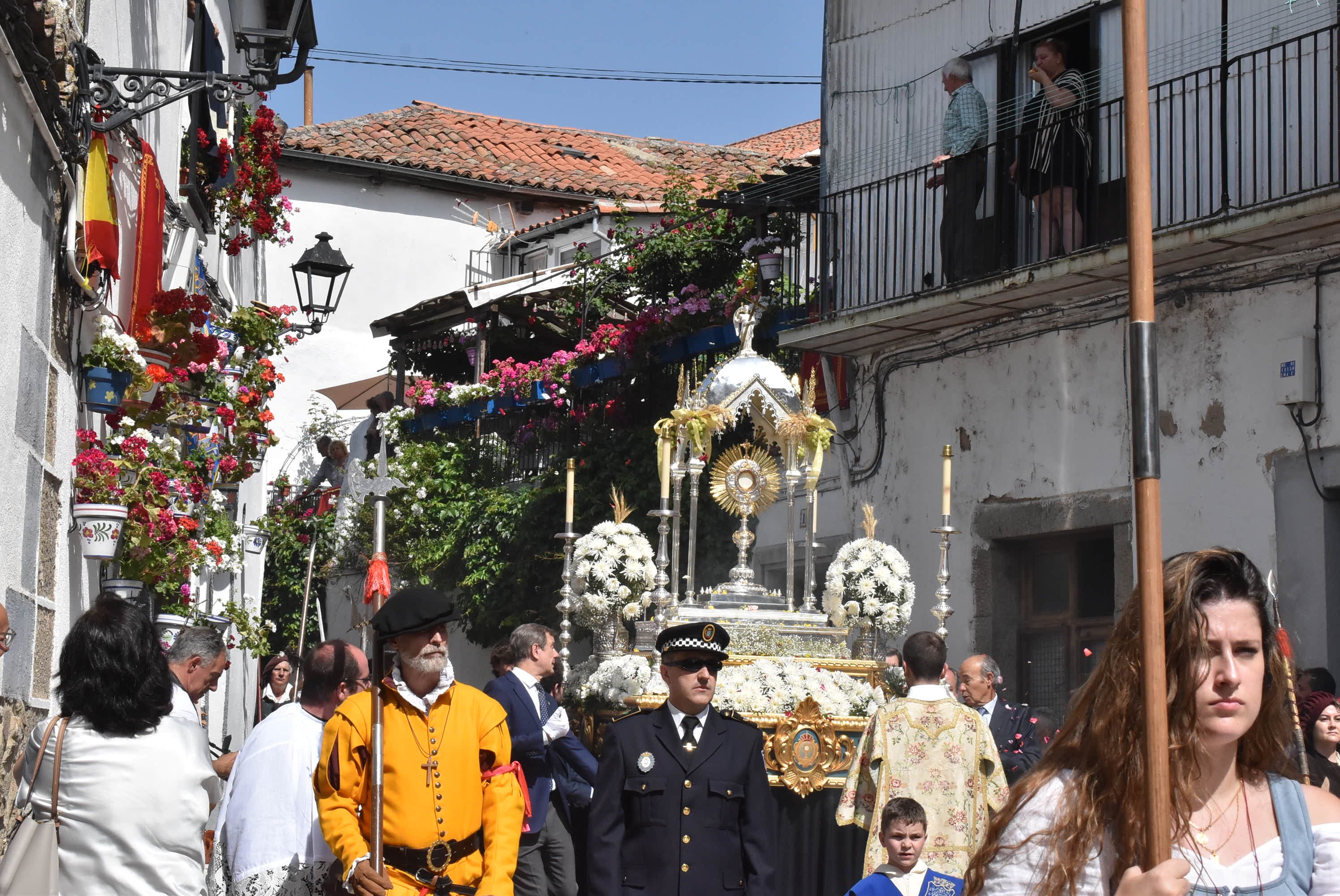Béjar cumple un año más con la procesión del Corpus Christi como Fiesta de Interés Turístico Internacional