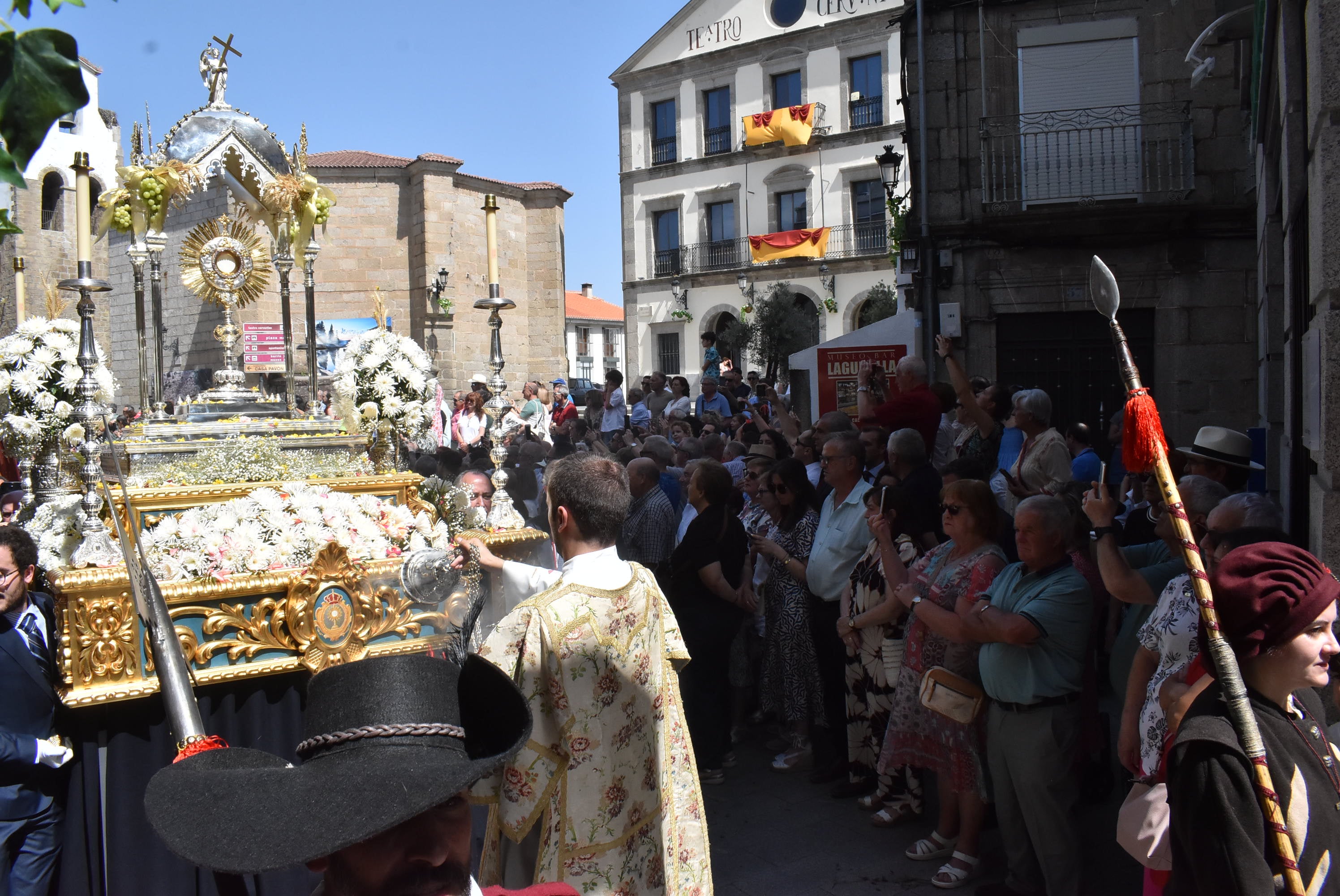 Béjar cumple un año más con la procesión del Corpus Christi como Fiesta de Interés Turístico Internacional