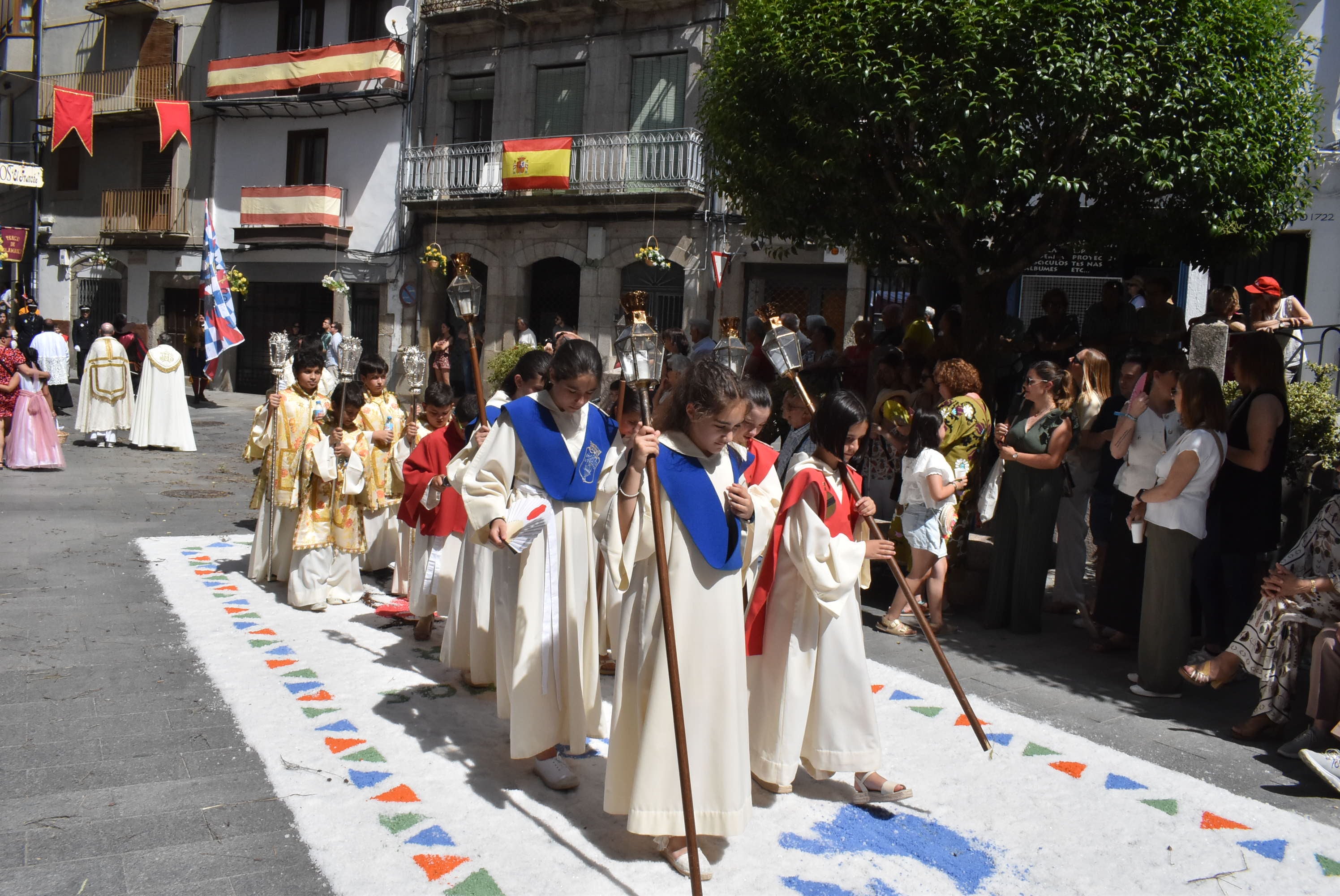 Béjar cumple un año más con la procesión del Corpus Christi como Fiesta de Interés Turístico Internacional