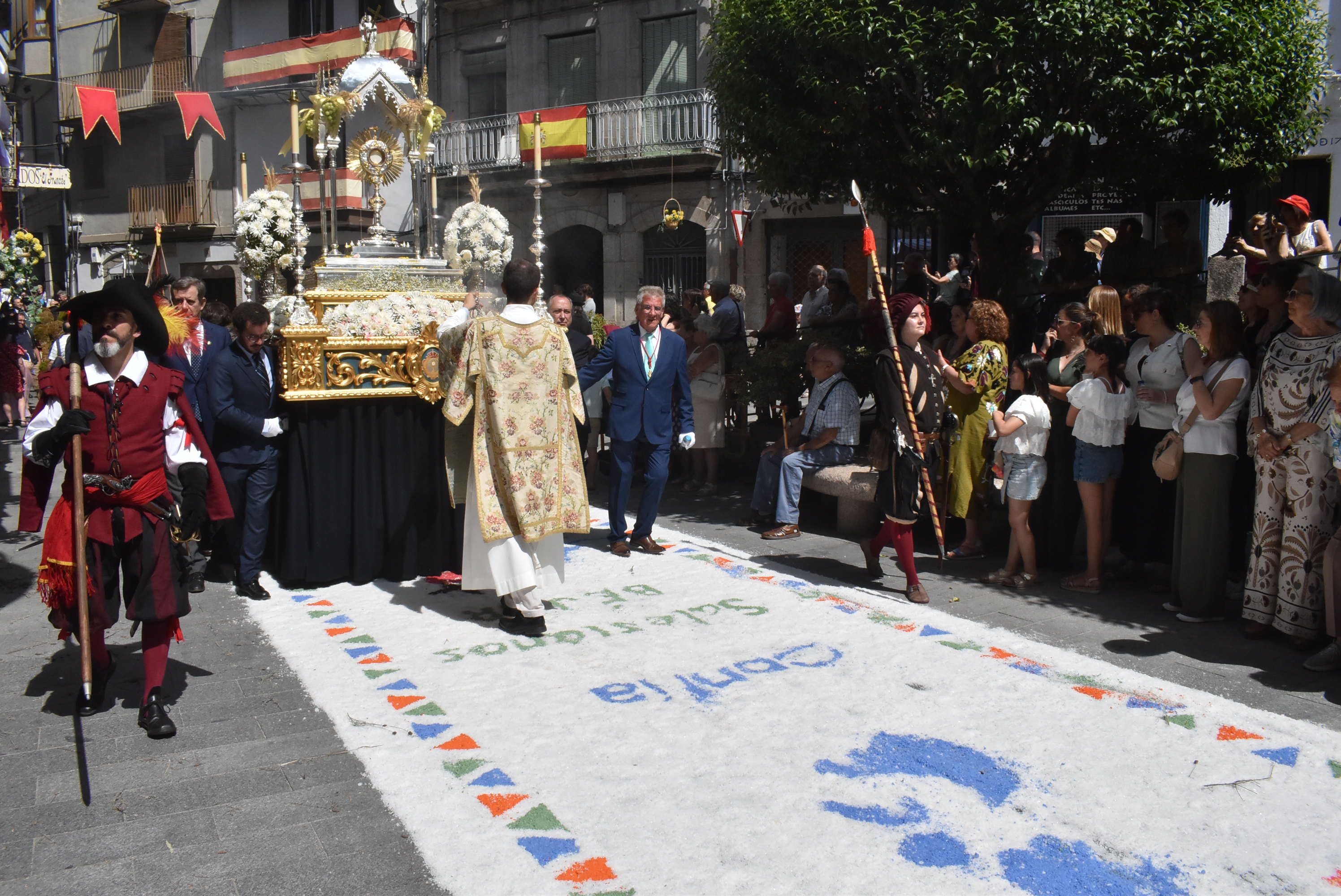 Béjar cumple un año más con la procesión del Corpus Christi como Fiesta de Interés Turístico Internacional