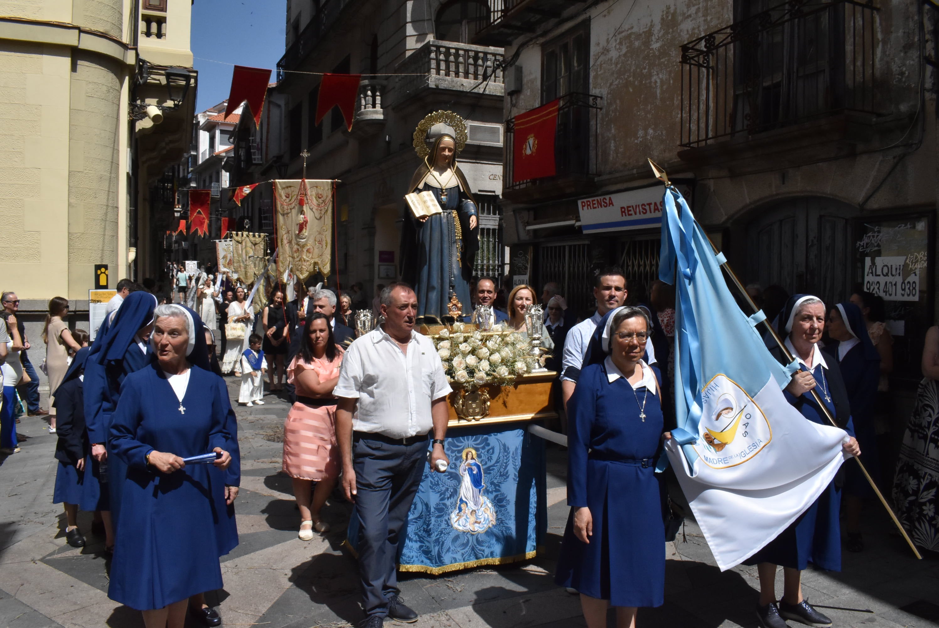 Béjar cumple un año más con la procesión del Corpus Christi como Fiesta de Interés Turístico Internacional