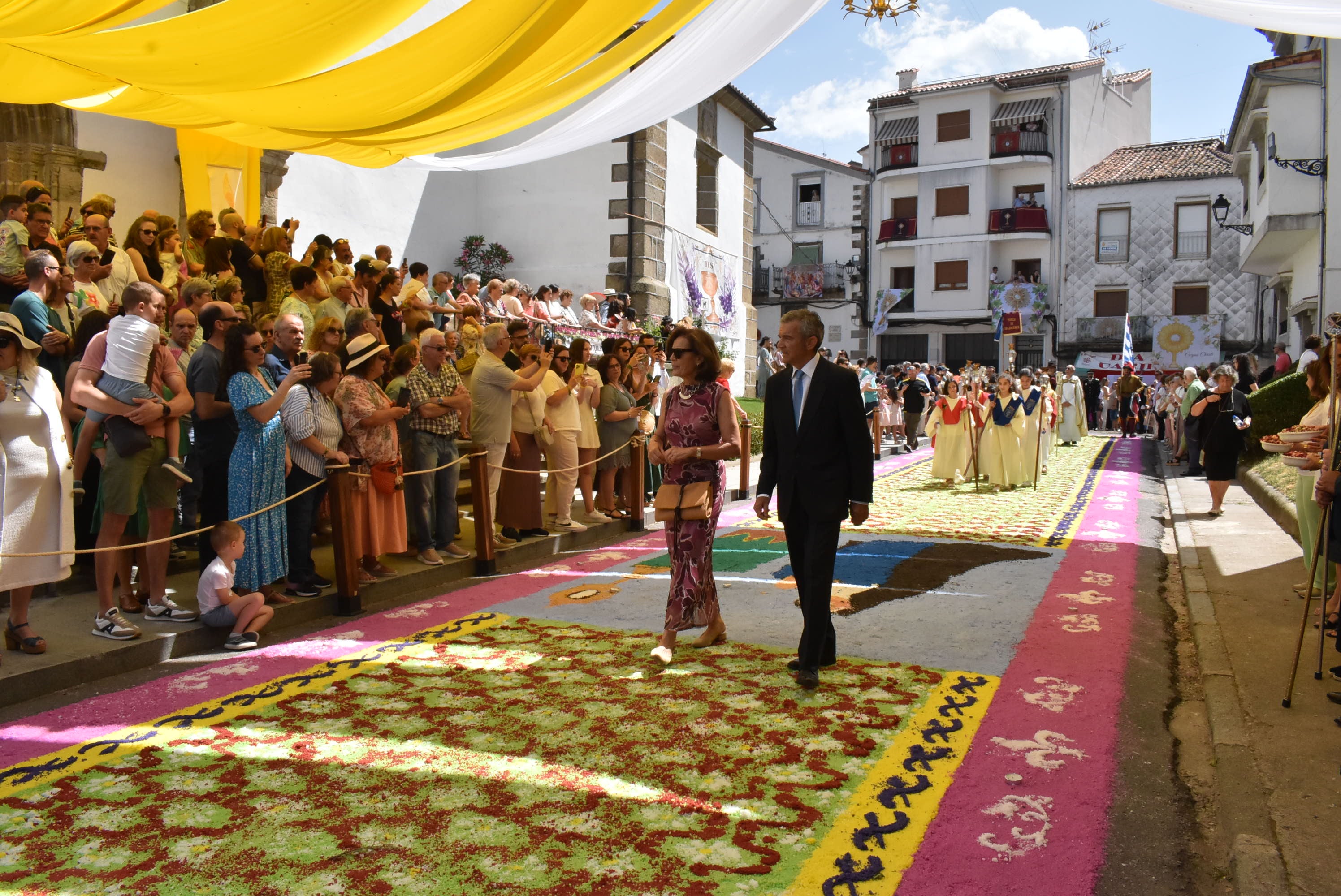 Béjar cumple un año más con la procesión del Corpus Christi como Fiesta de Interés Turístico Internacional