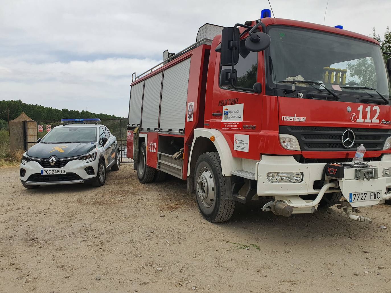Así está siendo el dispositivo de búsqueda en Alba: «Cayó por encima de la piscifactoría en una zona de pozas»
