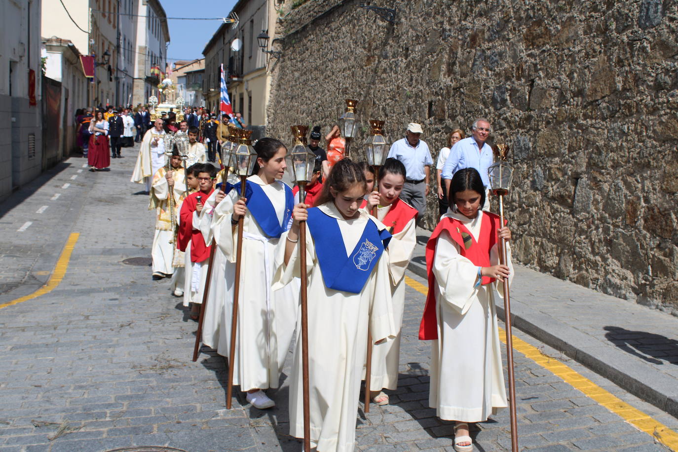 Béjar cumple un año más con la procesión del Corpus Christi como Fiesta de Interés Turístico Internacional