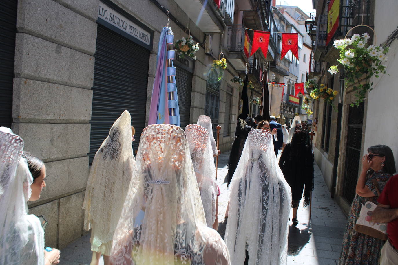 Béjar cumple un año más con la procesión del Corpus Christi como Fiesta de Interés Turístico Internacional
