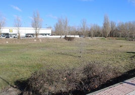 La parcela municipal en la que se levantará el nuevo bloque de viviendas sociales de Santa Marta de Tormes.