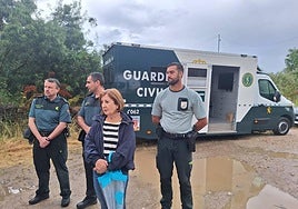 Rosa López, durante la comparecencia ante los medios de comunicación.
