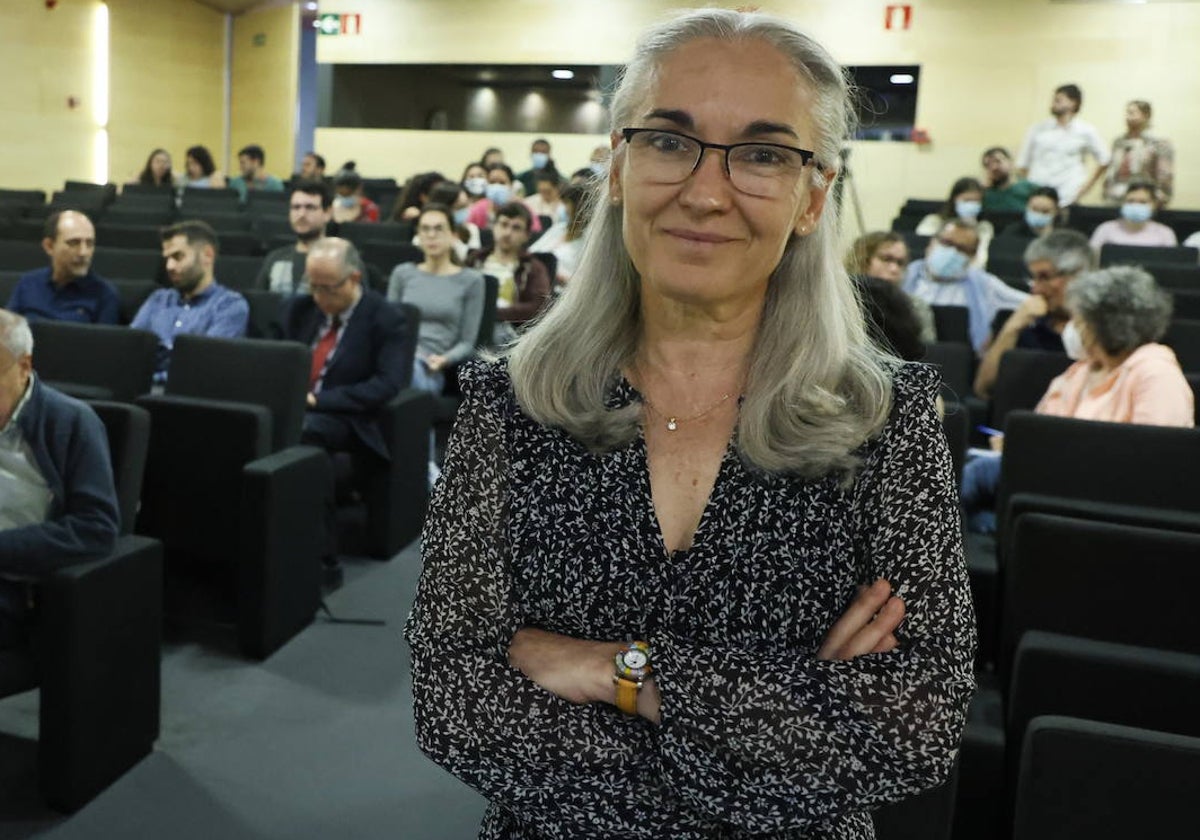 Eva Nogales, en una de sus anteriores visitas a la Universidad de Salamanca.
