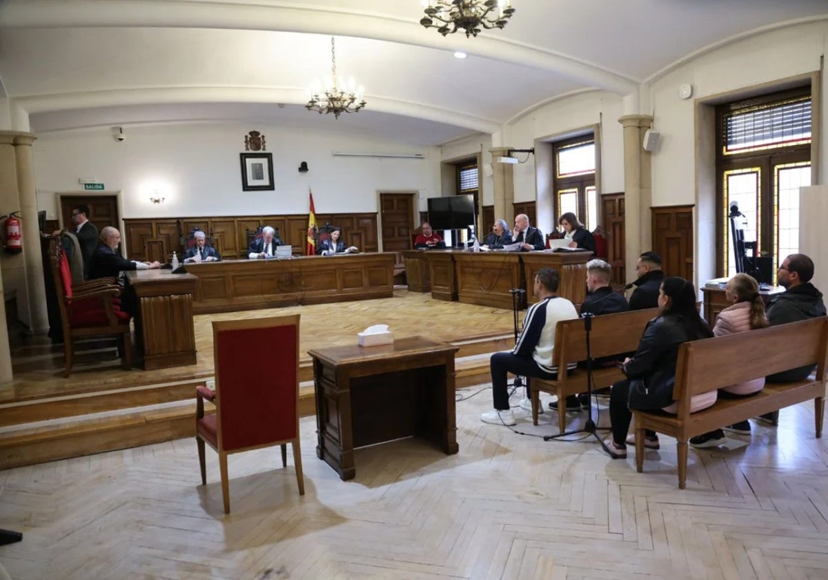 Un momento del juicio contra la trama en la Audiencia Provincial de Salamanca.
