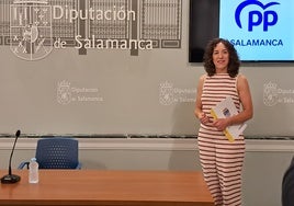 Pilar Sánchez, portavoz del Grupo Popular en la Diputación de Salamanca
