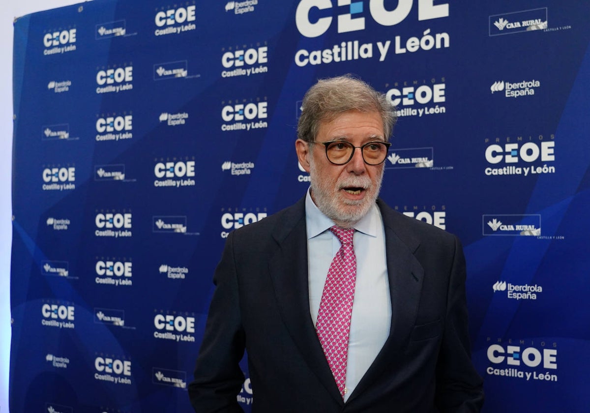 El presidente de CEOE Castilla y León, Santiago Aparicio.
