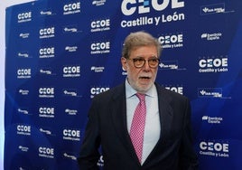 El presidente de CEOE Castilla y León, Santiago Aparicio.