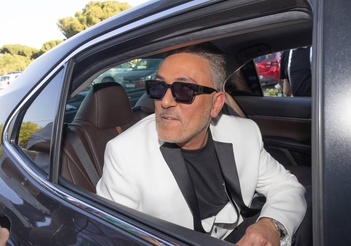 Kiko Hernández, en la boda de Marta López y Alejandro Huerta.