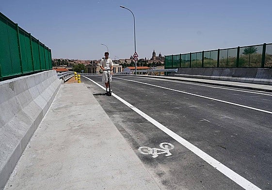 El puente de Chamberí, abierto al tráfico este domingo.