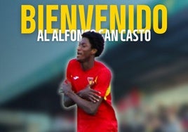 Cartel con el que el Santa Marta ha anunciado su último fichaje.