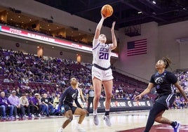 Laura Erikstrup, en un partido con la Universidad Gran Canyon.