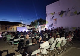 Cine de verano de la Semana Cultural del pasado año en Castellanos.
