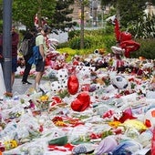 Imagen de las muchas condolencias que el Liverpool está recibiendo por el fallecimiento de Diogo Jota.
