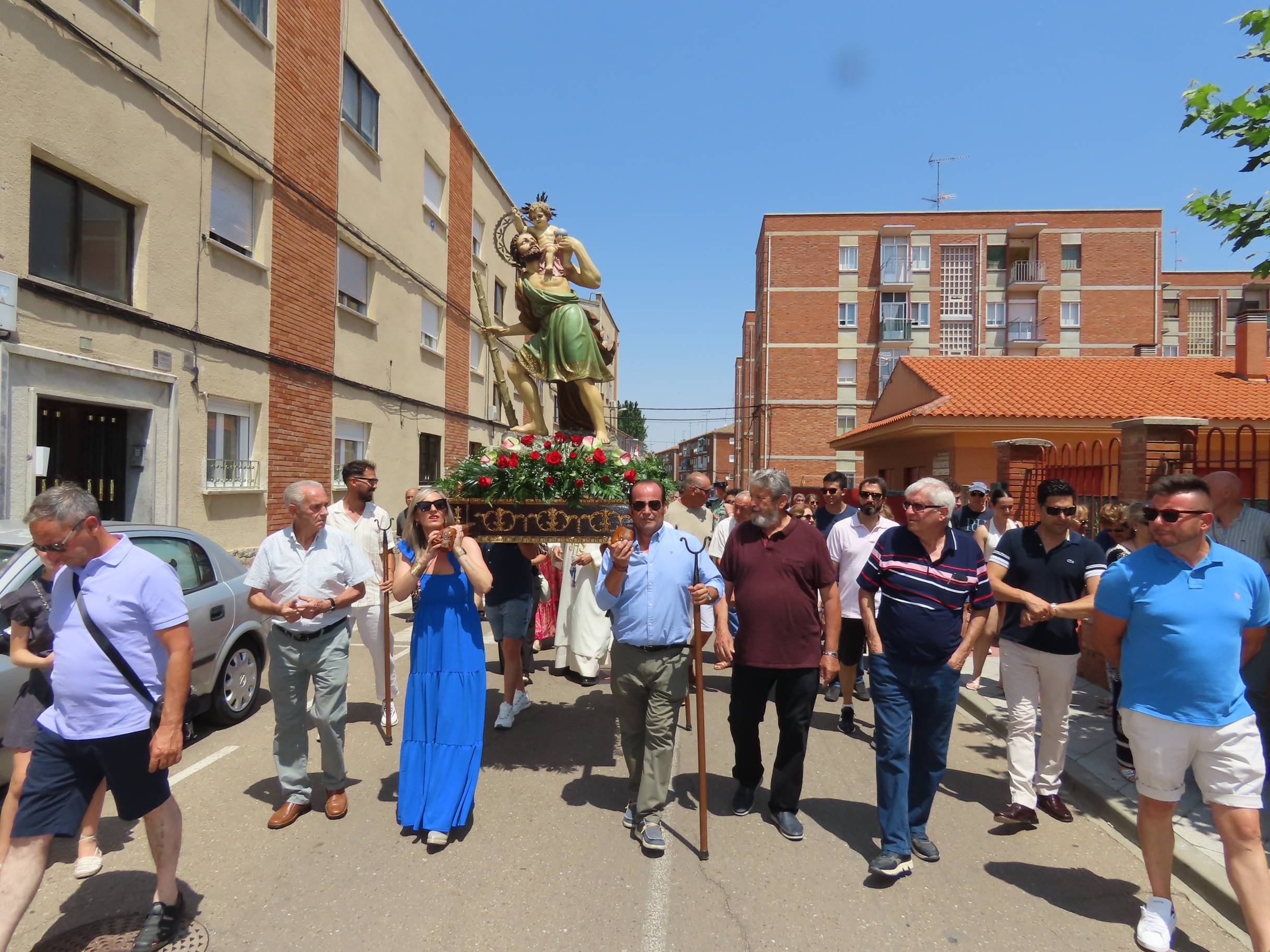 Bendición por San Cristóbal en Peñaranda