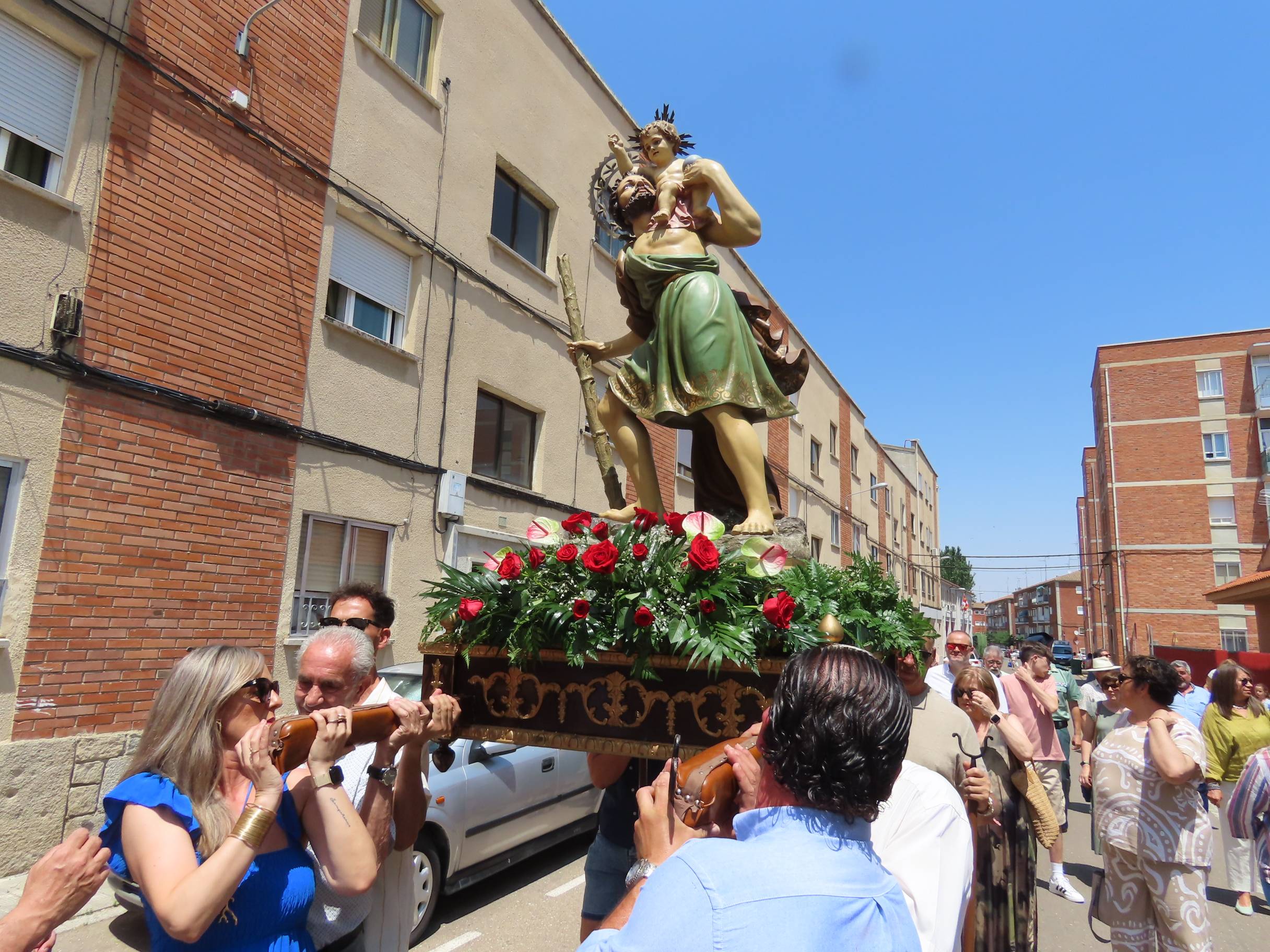 Bendición por San Cristóbal en Peñaranda