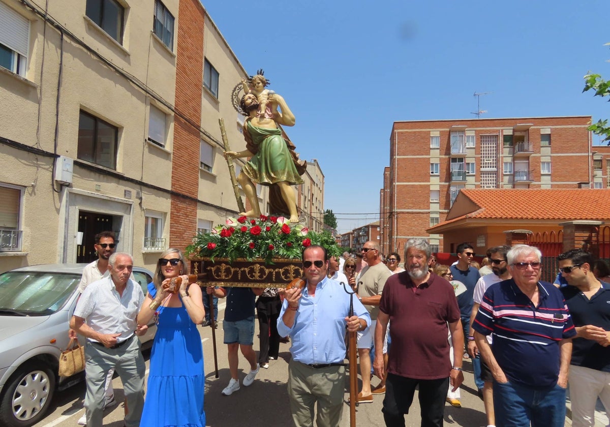 Bendición por San Cristóbal en Peñaranda