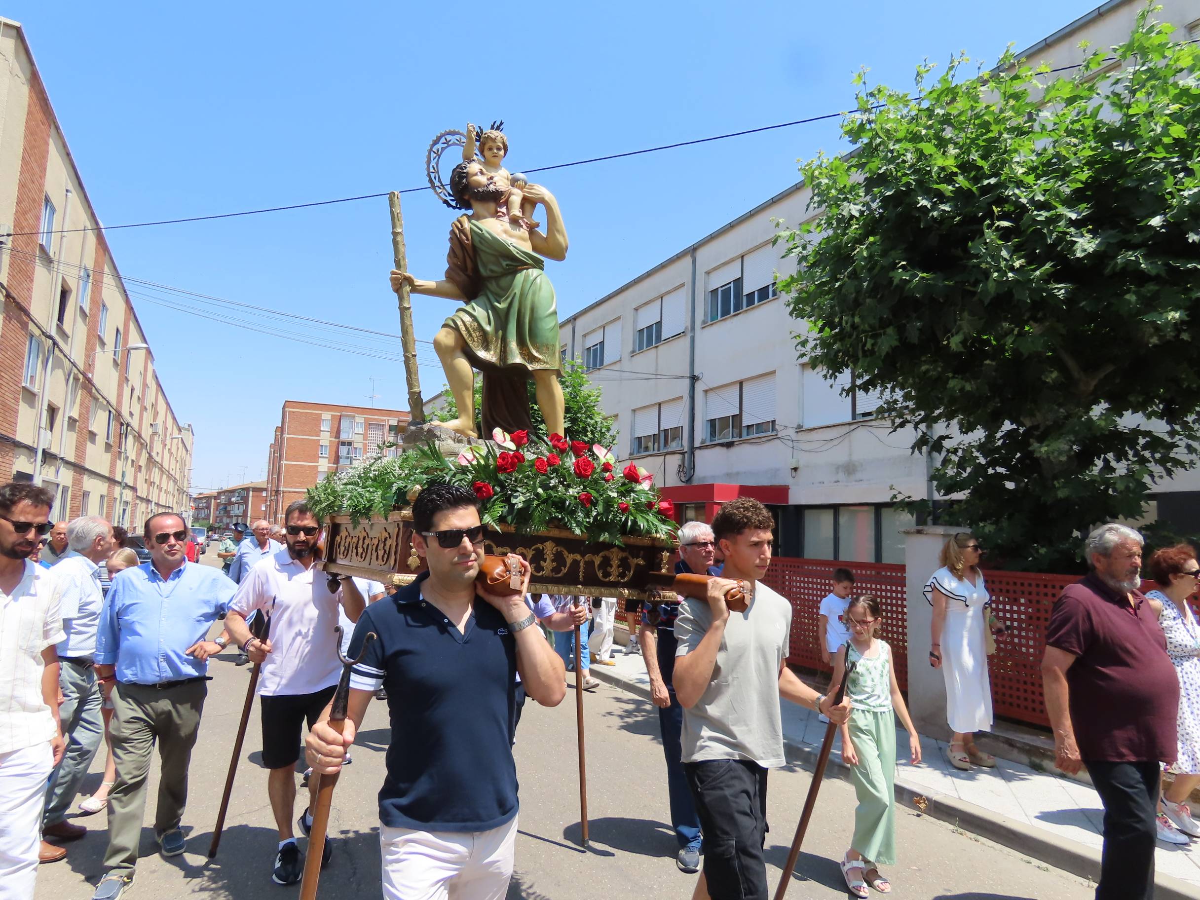 Bendición por San Cristóbal en Peñaranda