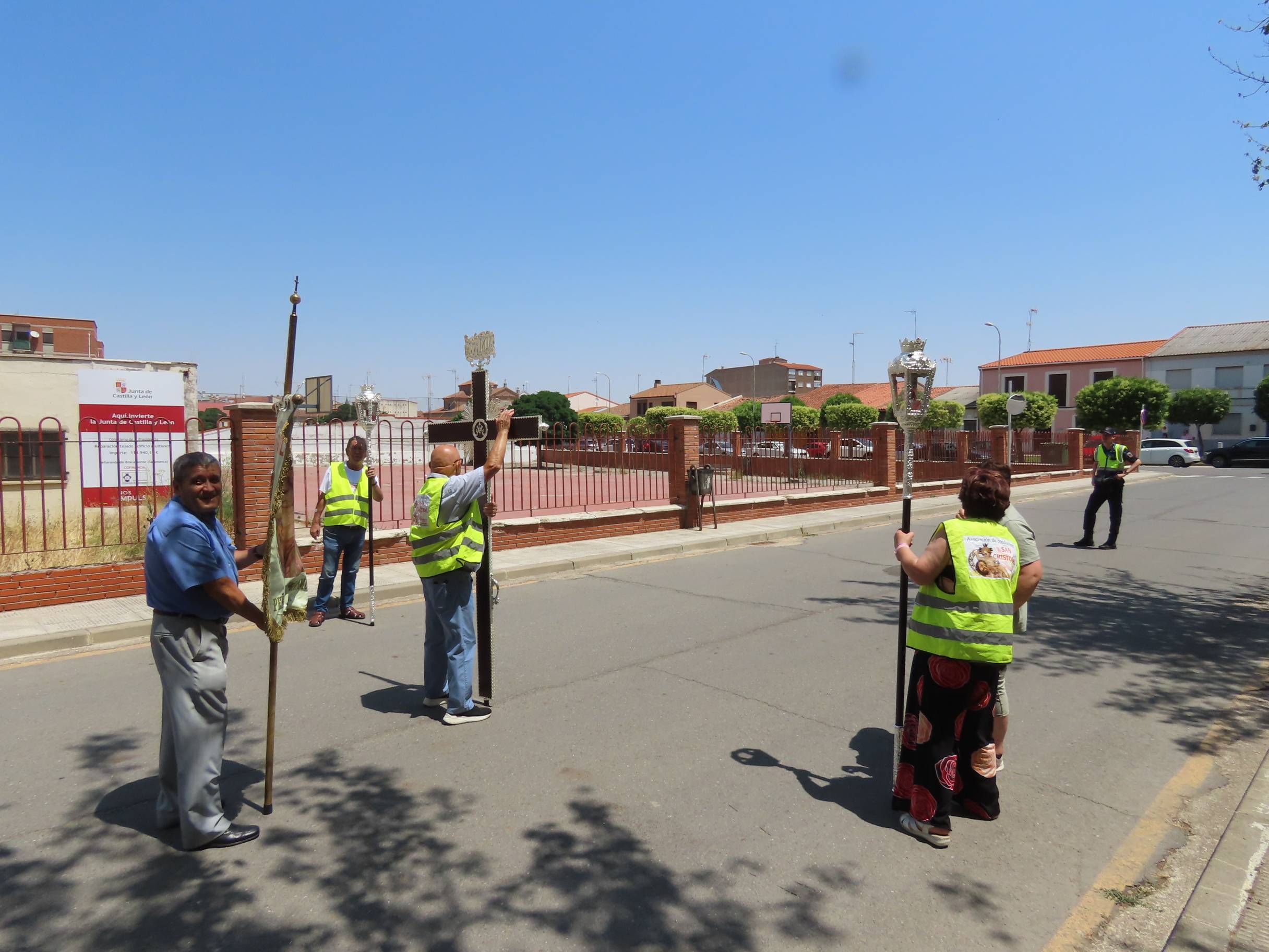 Bendición por San Cristóbal en Peñaranda