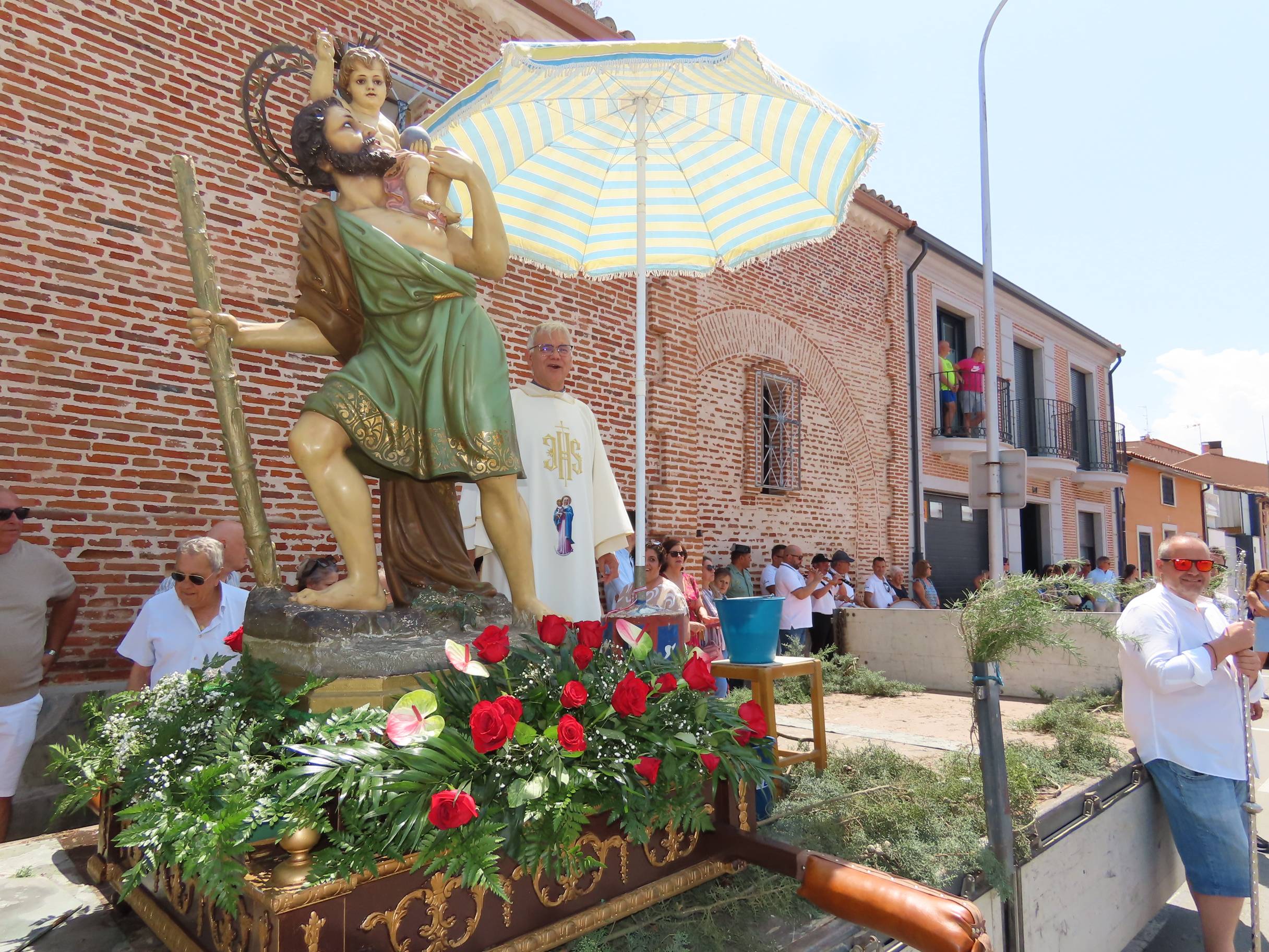 Bendición por San Cristóbal en Peñaranda