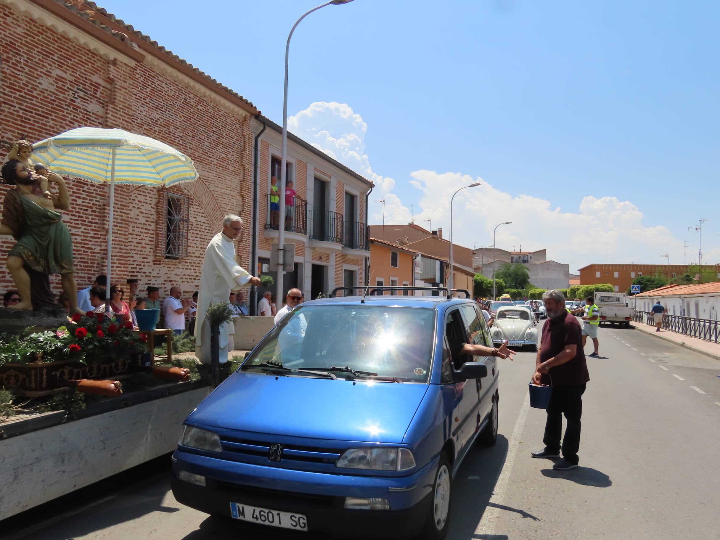 Bendición por San Cristóbal en Peñaranda
