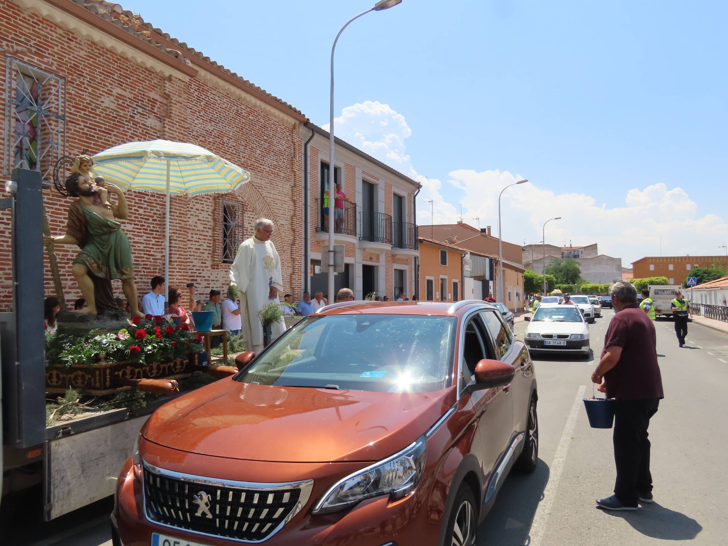Bendición por San Cristóbal en Peñaranda