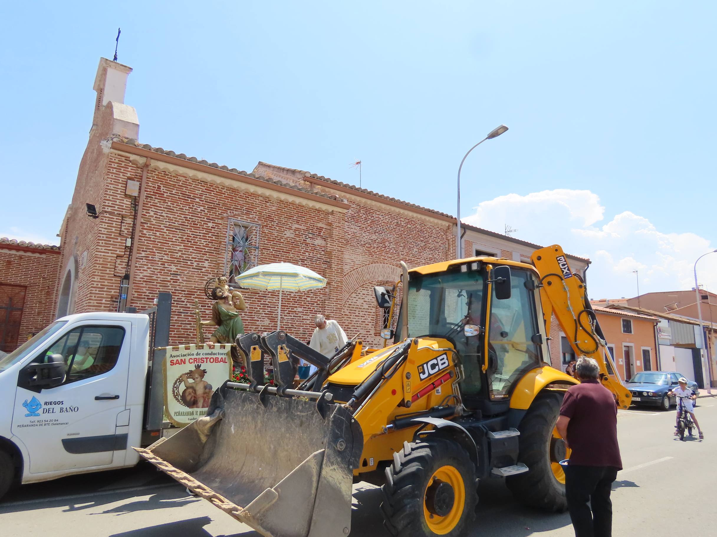 Bendición por San Cristóbal en Peñaranda