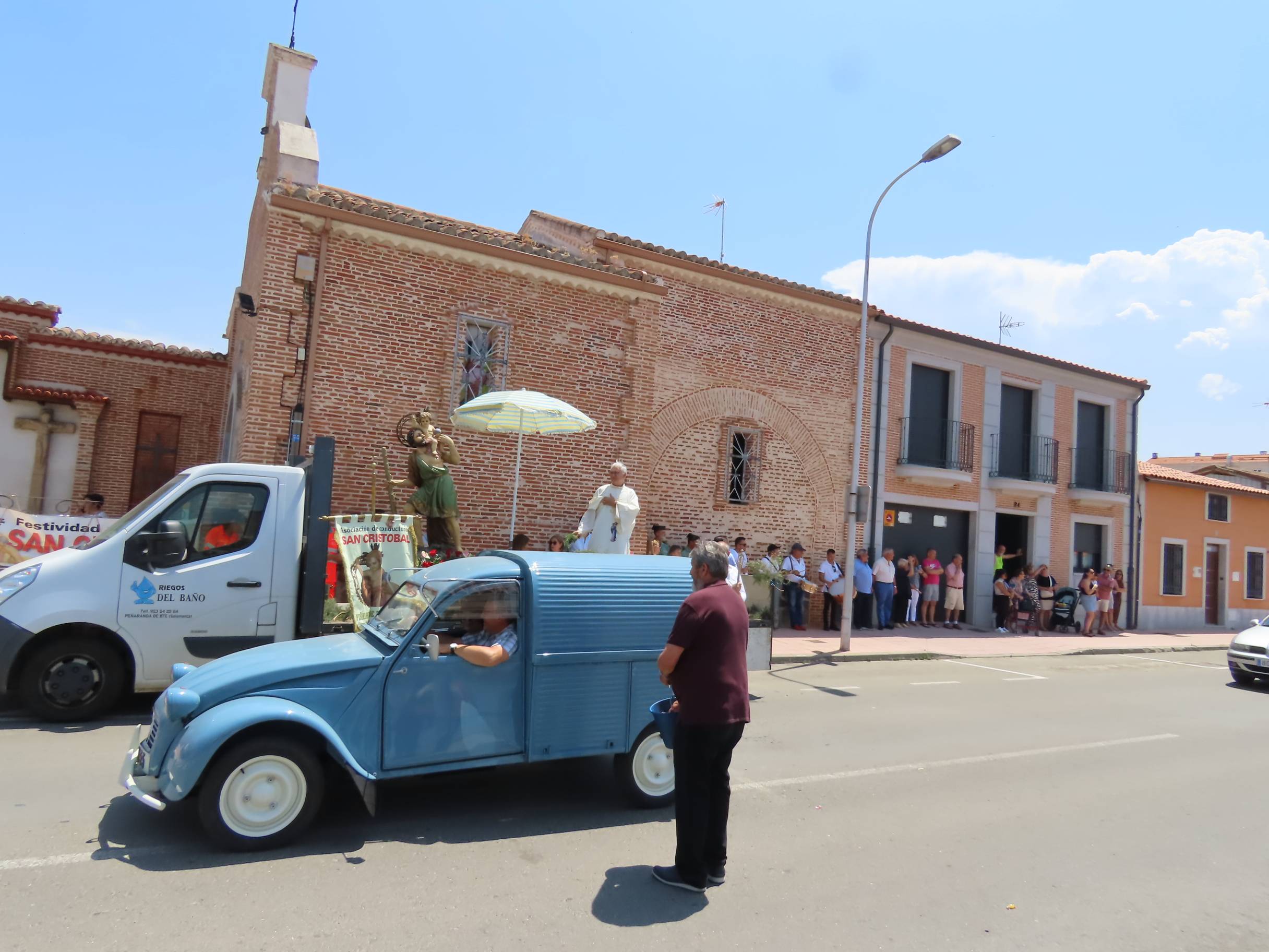 Bendición por San Cristóbal en Peñaranda