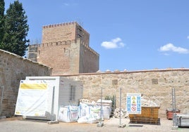 Zona de intervención en el Parador de Ciudad Rodrigo