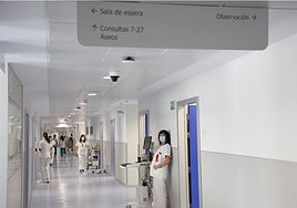 Pasillos interiores del servicio de Urgencias.