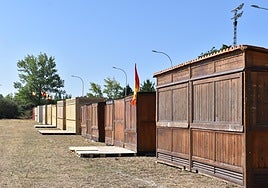 Casetas del campamento del pasado año.