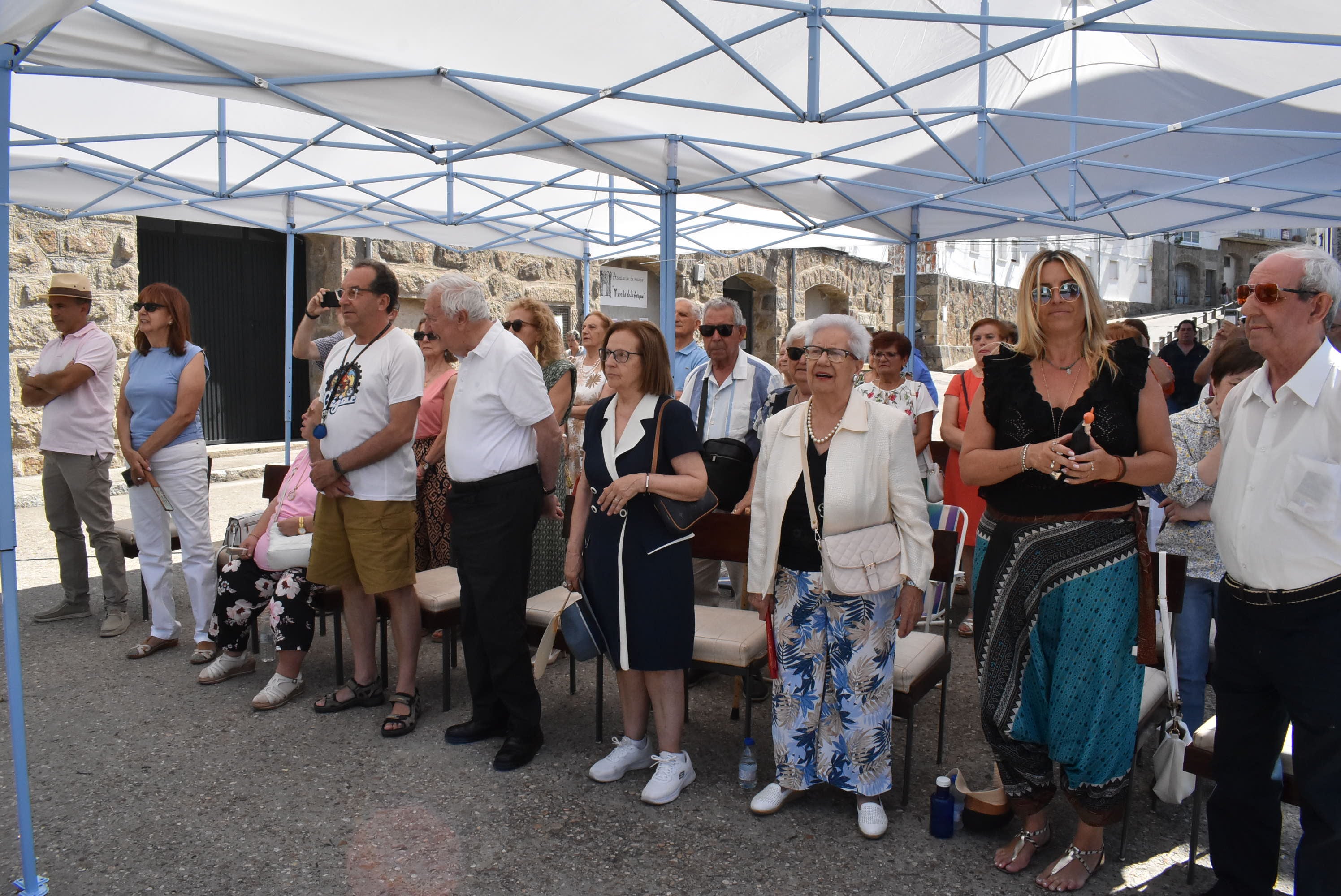 El barrio de La Antigua en Béjar honra a San Cristóbal para despedir sus fiestas de verano