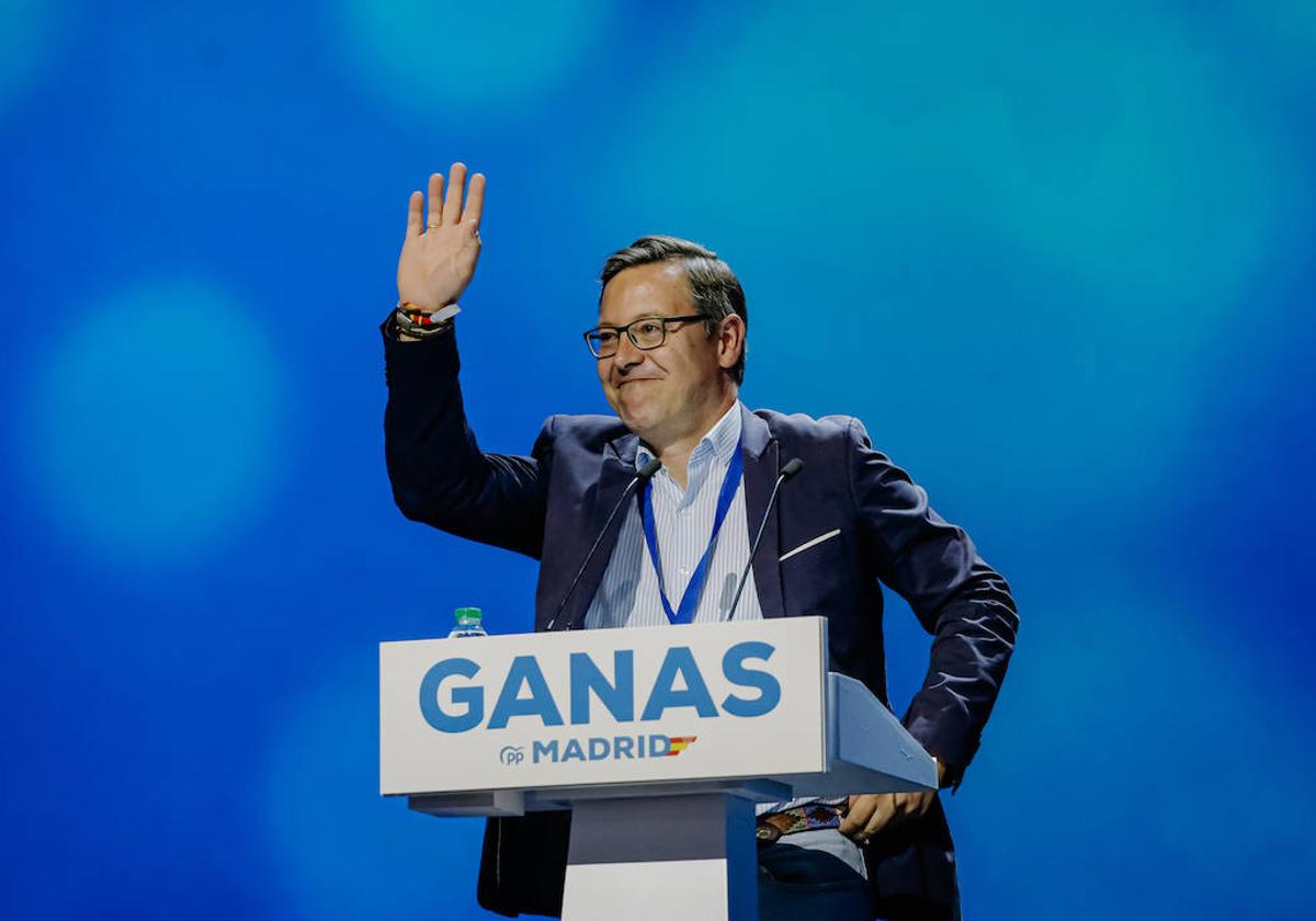 El portavoz del PP en la Asamblea de Madrid, Alfonso Serrano.