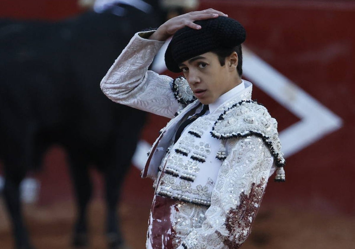 Marco Pérez, en la plaza de toros de La Glorieta.