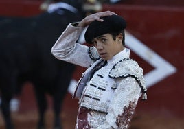 Marco Pérez, en la plaza de toros de La Glorieta.