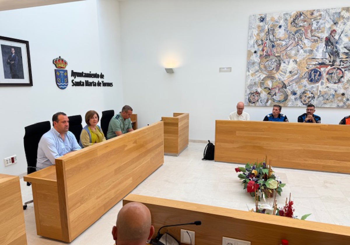 La Junta de Seguridad Local celebrada en Santa Marta.