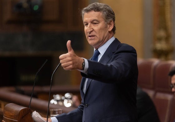 El presidente del PP, Alberto Núñez Feijóo.