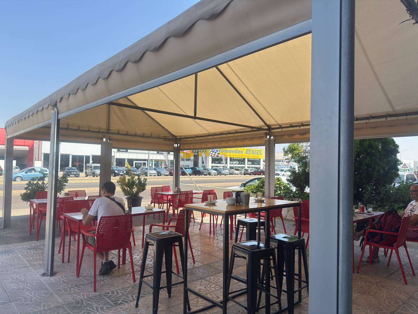 Imagen de la terraza del Restaurante Majoa.