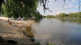 La zona de la playa del El Verdinal, en la localidad de Villagonzalo de Tormes.