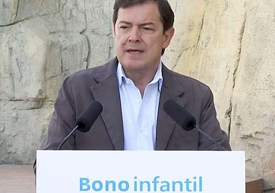 Mañueco, en el momento de la presentación.