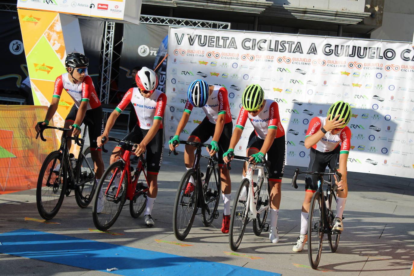 La selección portuguesa se lleva la victoria en la contrarreloj por equipos de la Vuelta Ciclista a Guijuelo
