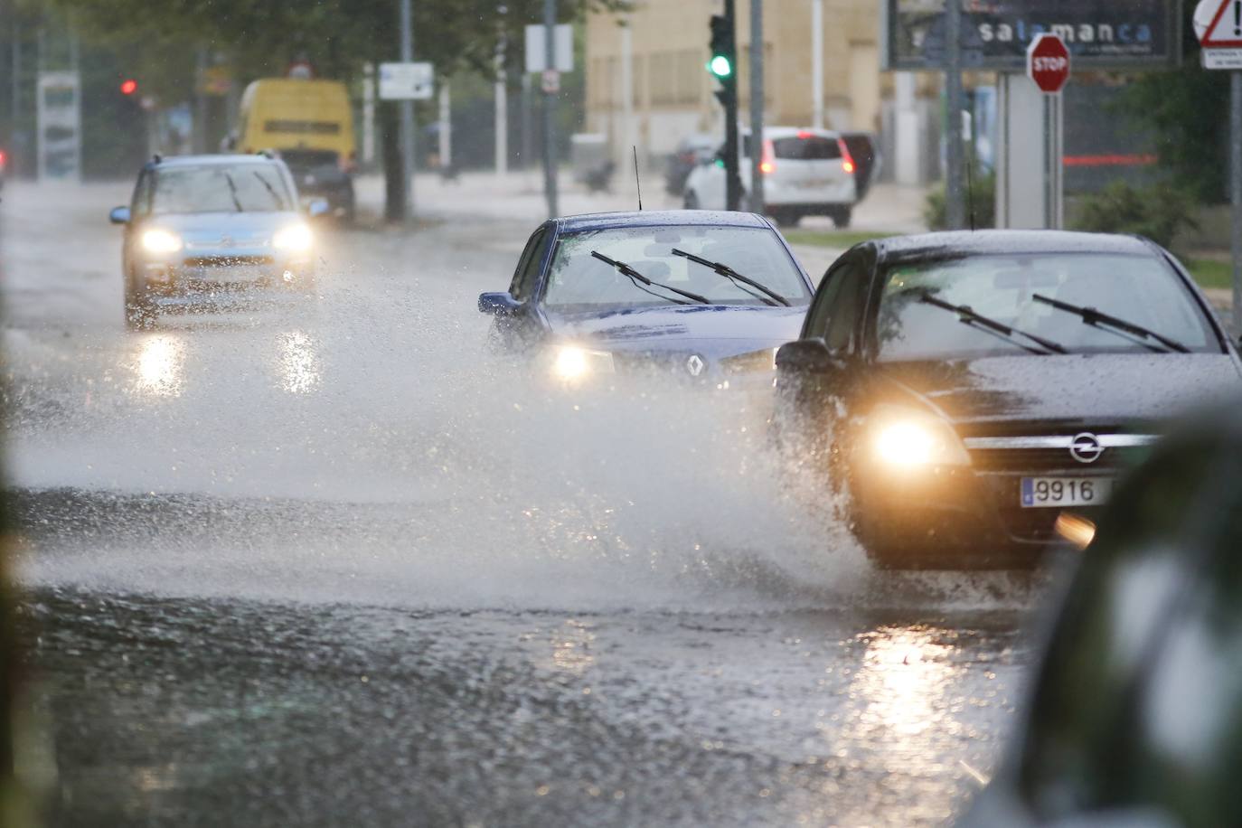Imagen de un día lluvioso en Salamanca.