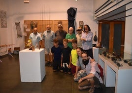 Inauguración de la exposición de pesca en el salón multiusos.